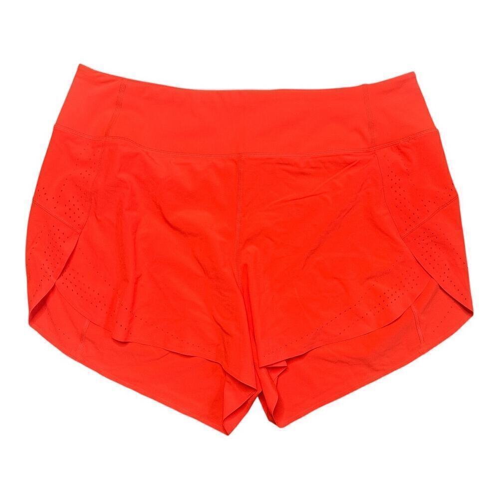 Athleta Allyson Felix Legend Run Neon Orange Running Shorts Size 1XL NWT